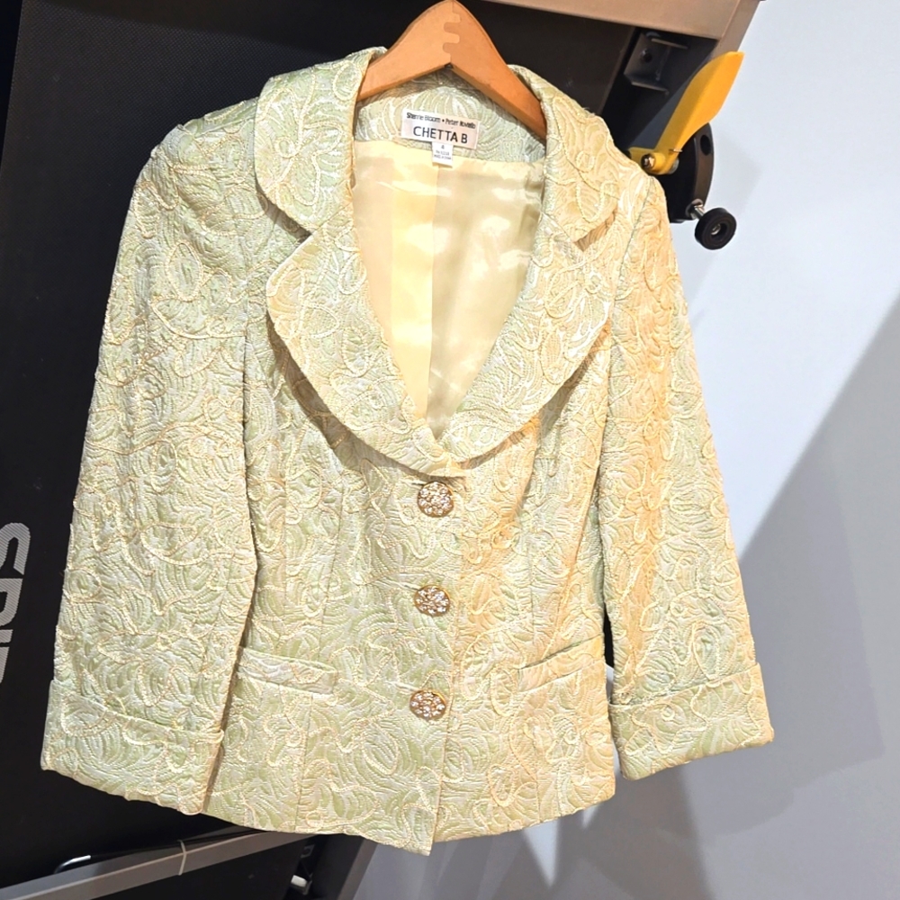Vintage Chetta B Sherrie Bloom Peter Noviello gorgeous jacket blazer